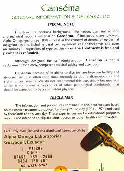 Fake brochure from Jennifer Wilson / George Ackerson claiming they ARE us
