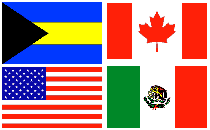 Bahamian and U.S. flags