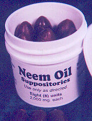 Neem Tree Oil Suppositories