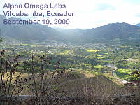 Vilcabamba - taken from Montesueos - Sept. 19, 2009