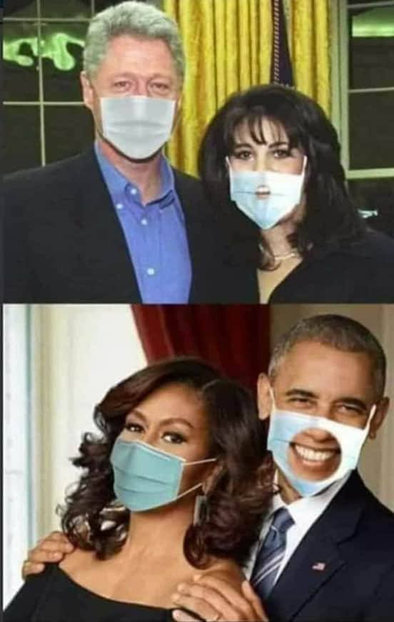 William j Clinton Masks in USA. George Washington Masks in USA.